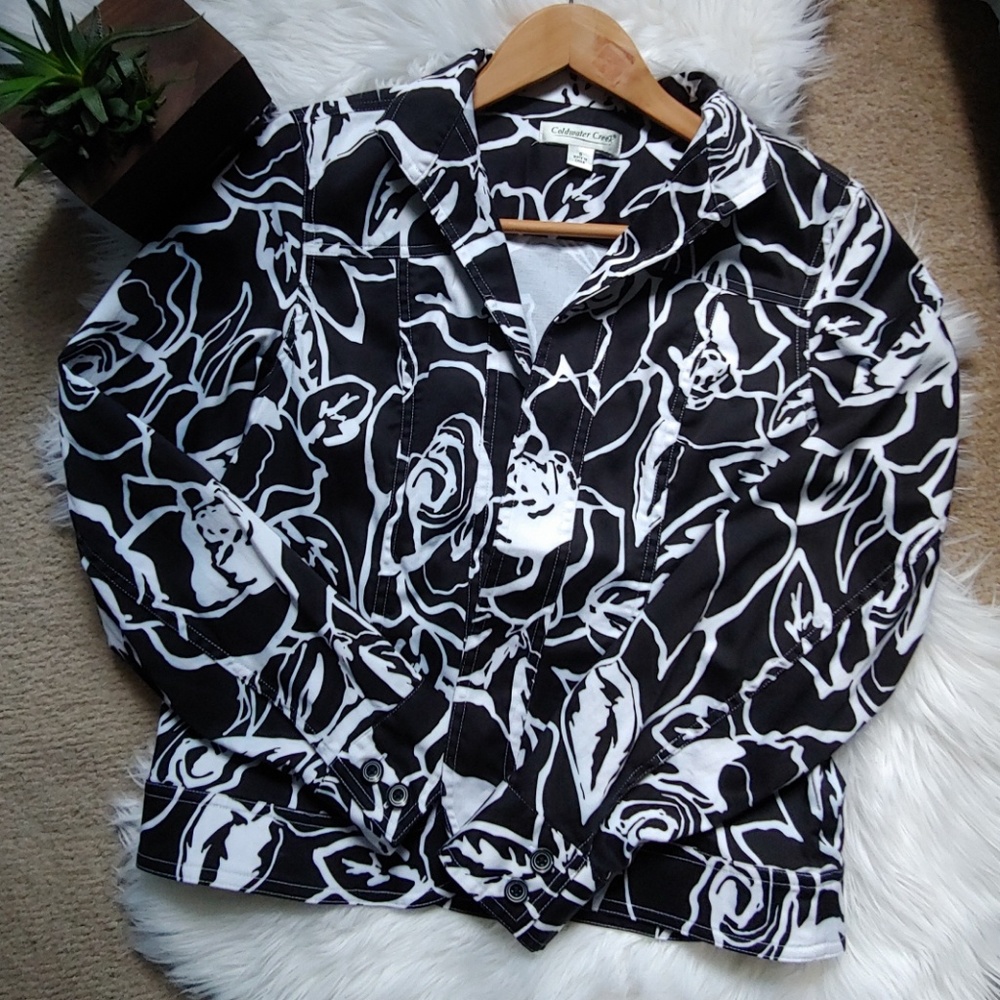 Coldwater Creek Floral Blazer